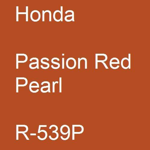 Honda, Passion Red Pearl, R-539P.